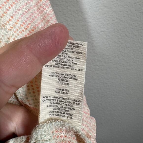 Free People Medium Pastel Swing Cami Top Spaghetti Strap Season in the Sun - Picture 7 of 7